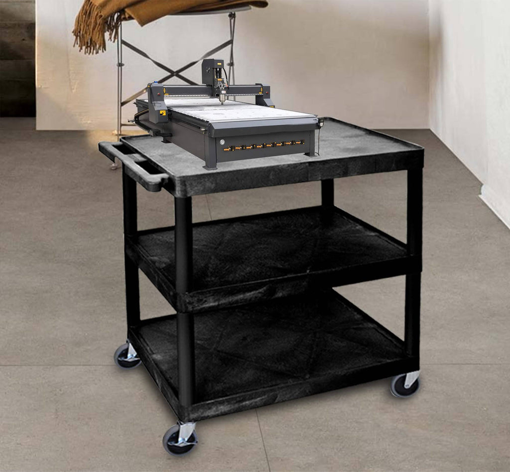 Black 3-Shelf Utility Cart G45635