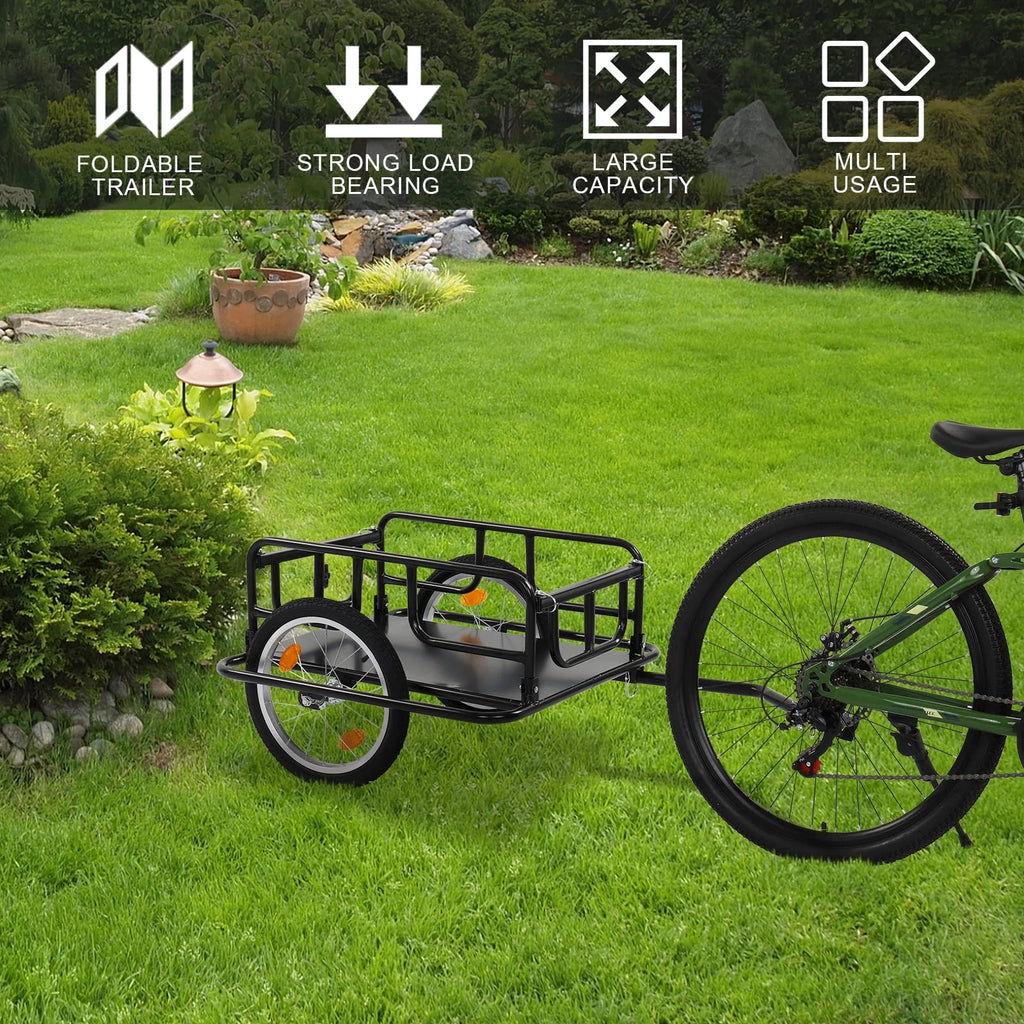 Foldable Bike Cargo Trailer with Universal Hitch L483