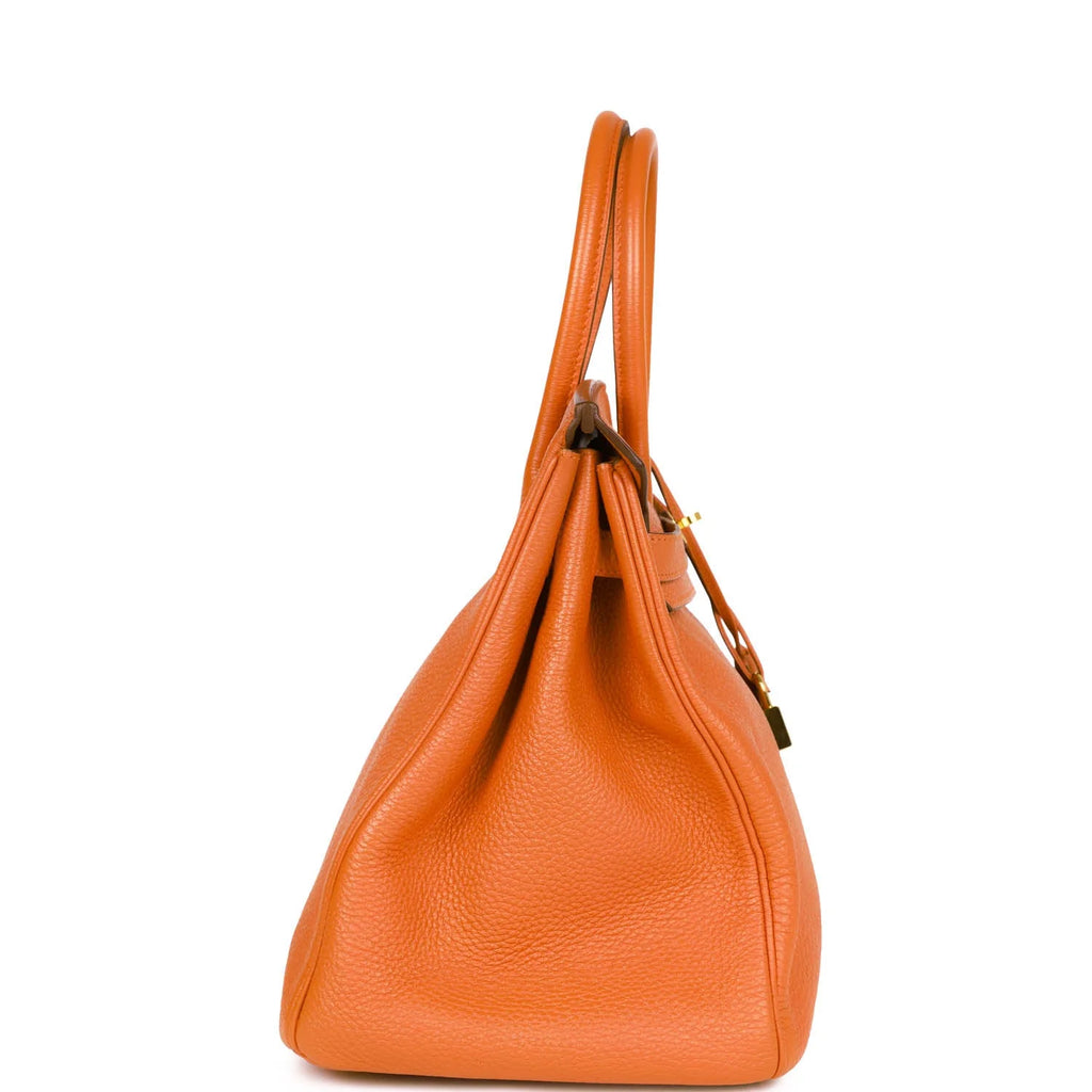 Orange Togo Leather Handbag V757