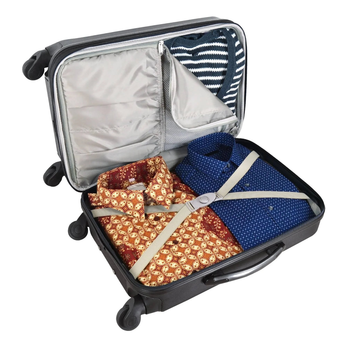 Red Two-Tone Spinner Hardcase Carry-On G1329