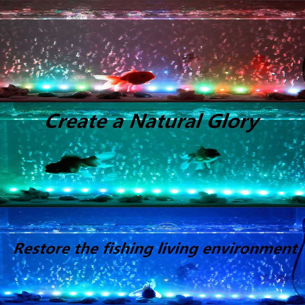 LED Aquarium Light 2 Pack 15 inches RGB Submersible P36686