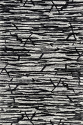 Ivory Black 9'3 x 13' Rug V45698