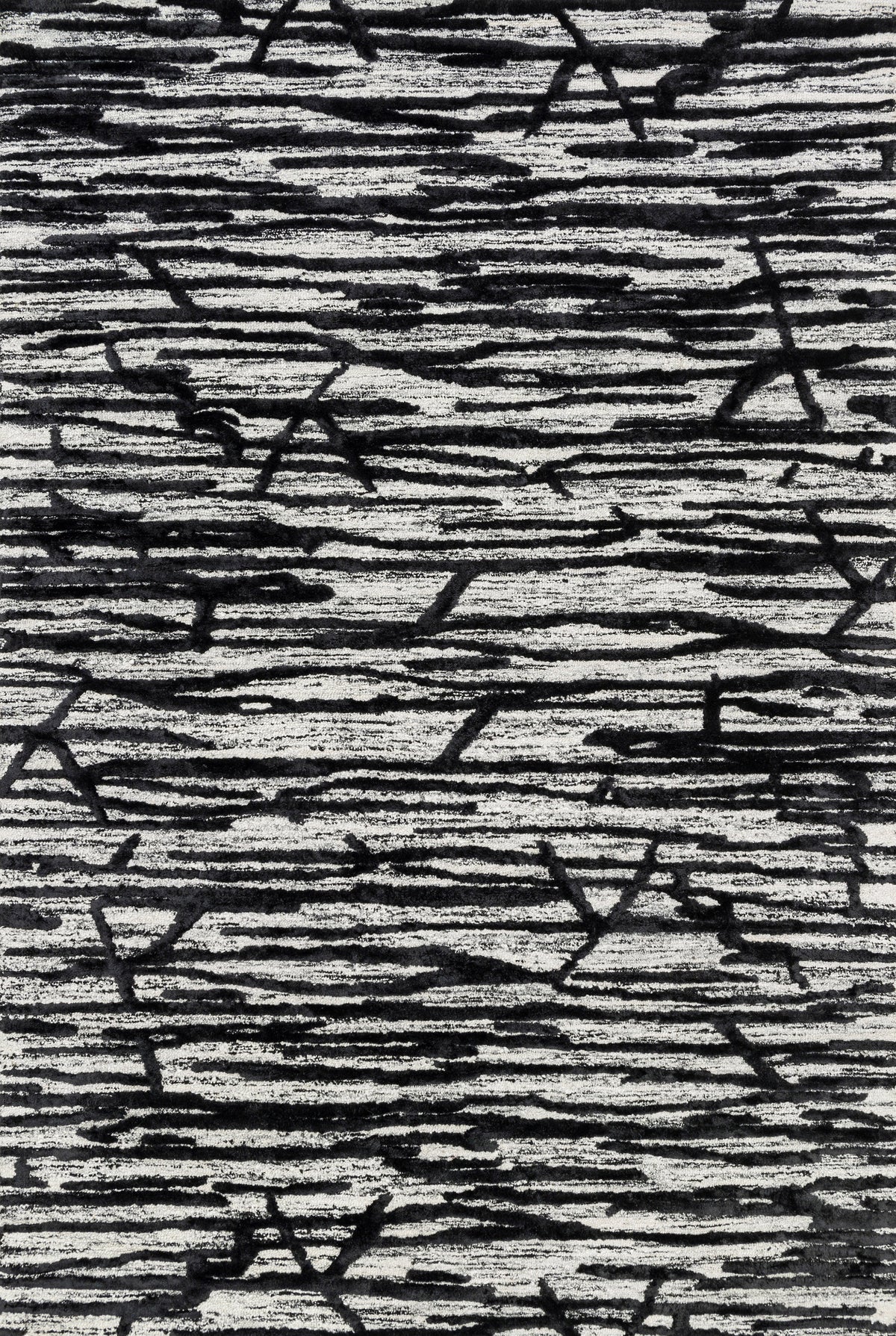Ivory Black 9'3 x 13' Rug V45698