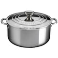 5.5 qt Stainless Steel Shallow Casserole with Lid B28069