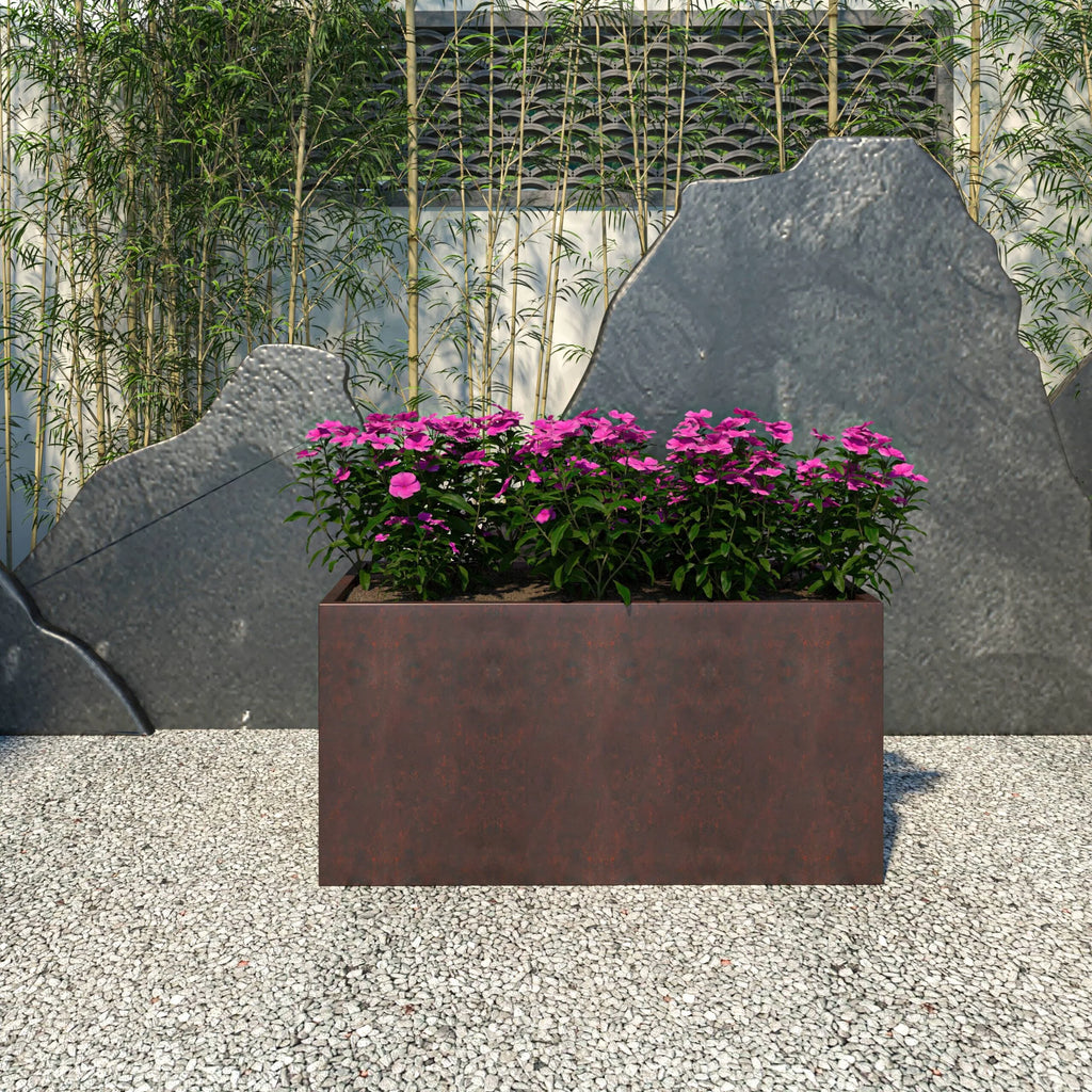 Fiberstone and MGO Clay Rectangular Planter S58939