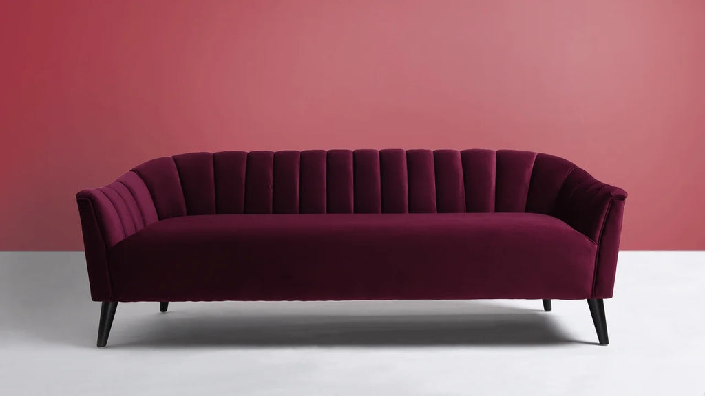 Burgundy Accent Sofa E336