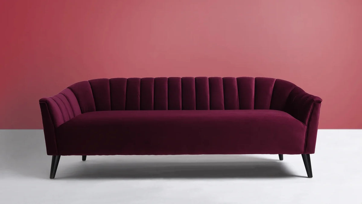 Burgundy Accent Sofa E336