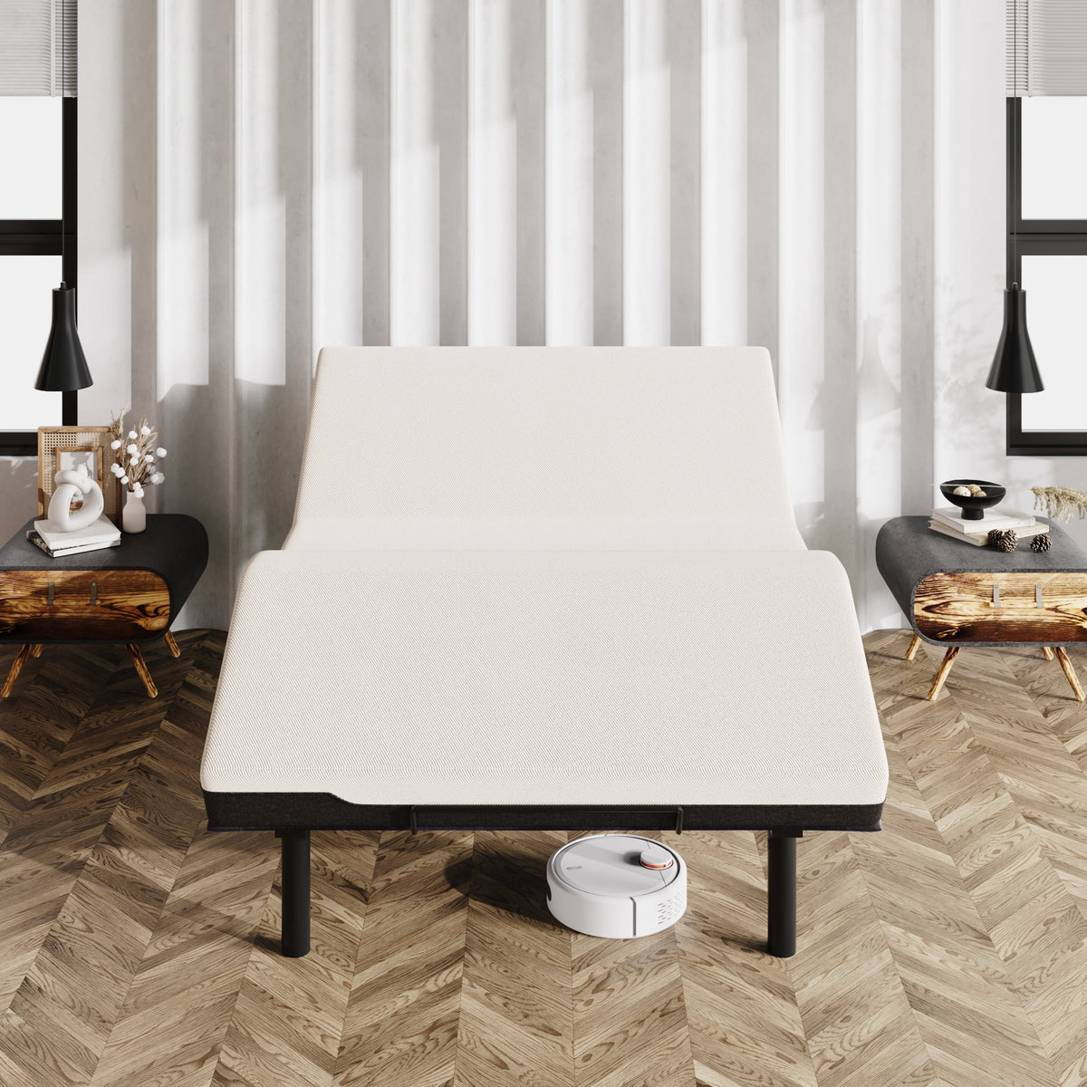 Queen Size Ergonomic Electric Adjustable Bed Base Frame L74079