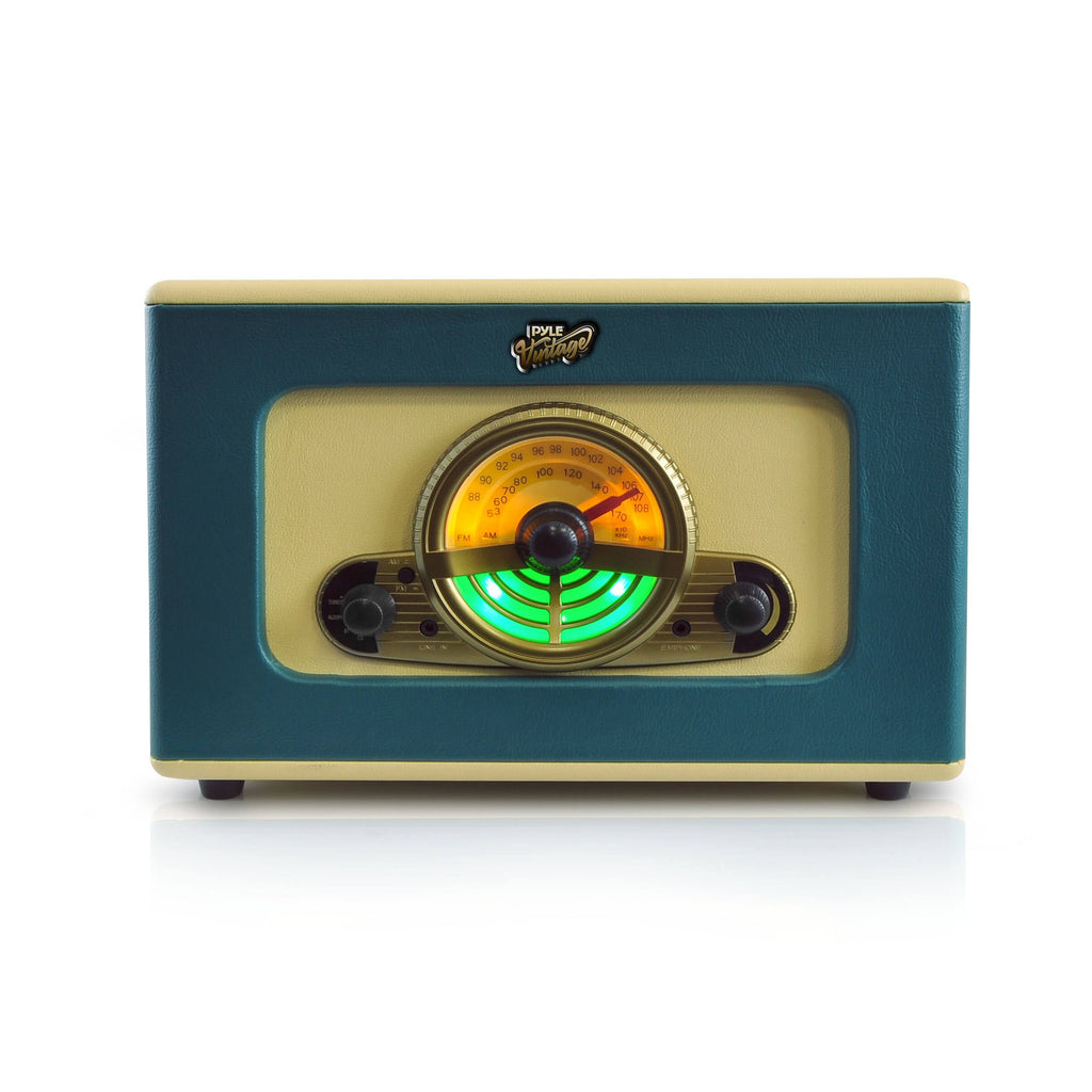 Bluetooth Vintage Suitcase-Style Turntable Speaker System with CD Player T654782