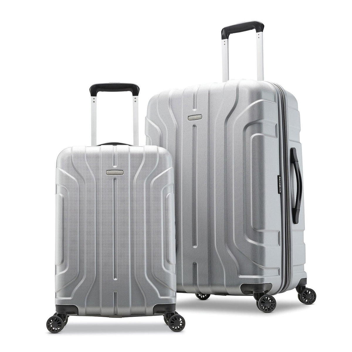 2-Piece Silver Hardside Spinner Luggage Set M3534