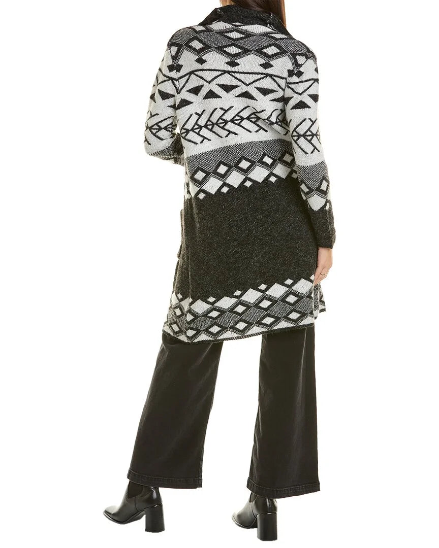 Black Cardigan Coat H751048